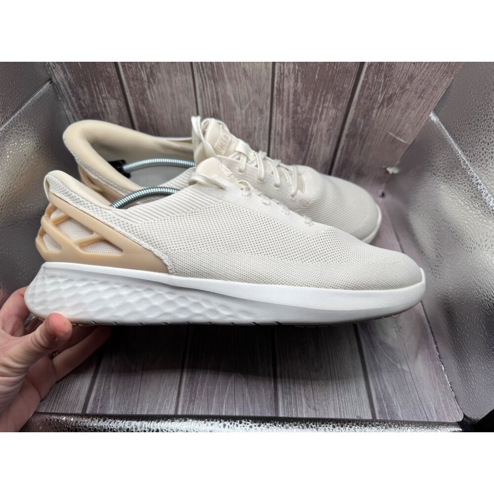 KIZIK White Cream Athen's Sneaker Handsfree Unisex Shoe Men 13 Women 14.5